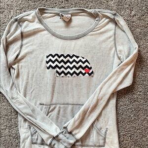 J. America Zen Gray Textured Top